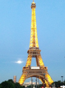 Eiffel Tower lit